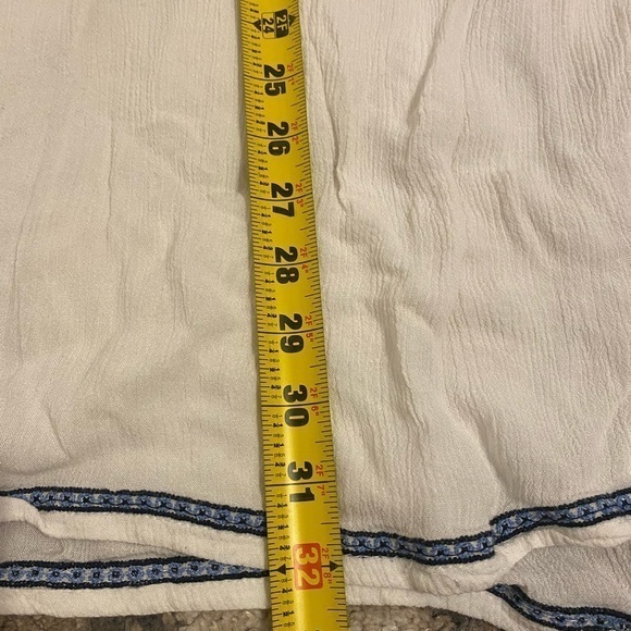 Artiasan Ny Womens Large White Embroidered 3/4 Sleeve Dress Knee Length - Picture 12 of 15